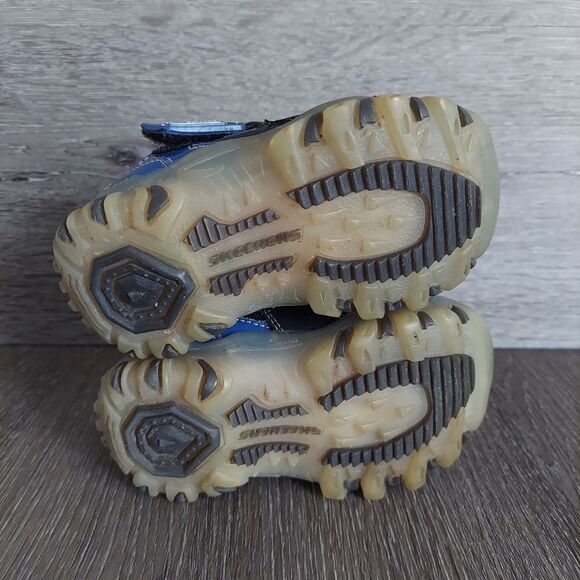 Skechers Super Hot-Lights Magic Lites Sneaker Blue Black Sz 6 - Picture 7 of 10